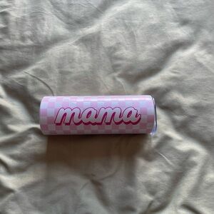 🦋3 for $10🦋 Pink Checkered 'Mama' Tumbler
